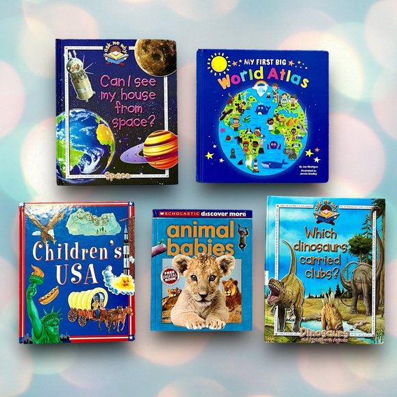Lot Of 5 Children’s Educational Hardcover Books - Picture 1 of 1